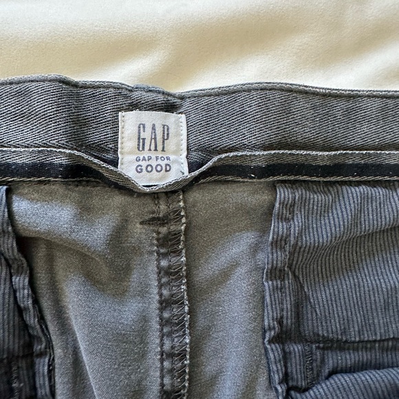 🌼GAP Girlfriend Chinos in Washed Black w Tuxedo Trim size 20 - Picture 2 of 8